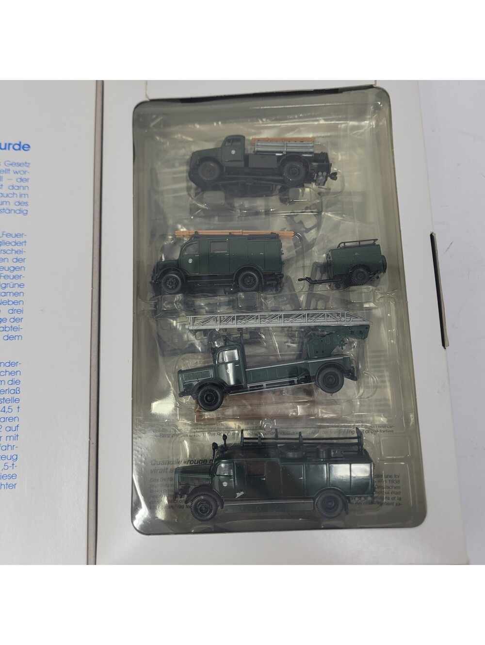 Roco 1356 HO Feuerschutzpolizei Fire Trucks 1988 Special Edition Mercedes Opel